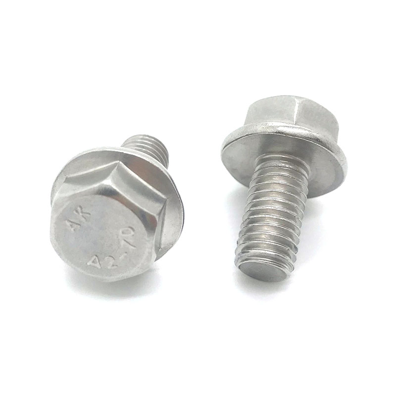 DIN6921 षट्कोण निकला हुआ किनारा बोल्ट बिना दाँतेदार