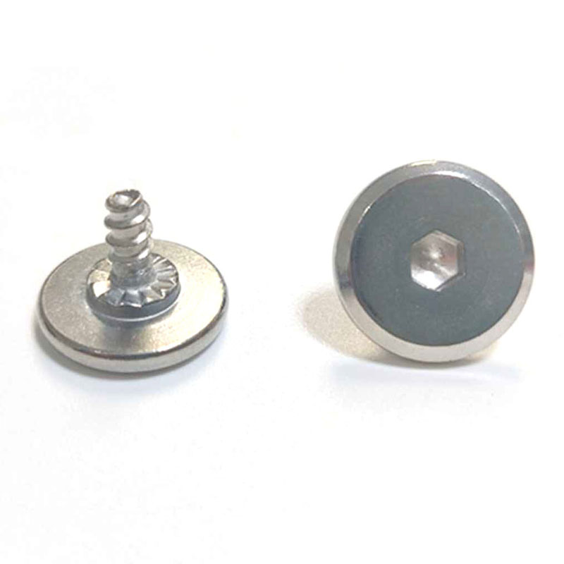 थर्मल कप के लिए बड़ा फ्लैट हेड हेक्स सॉकेट कोस्टर स्क्रू